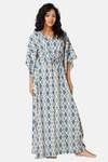 Naiduhall Cotton Full Length Nightdress - Off White — thumbnail 3